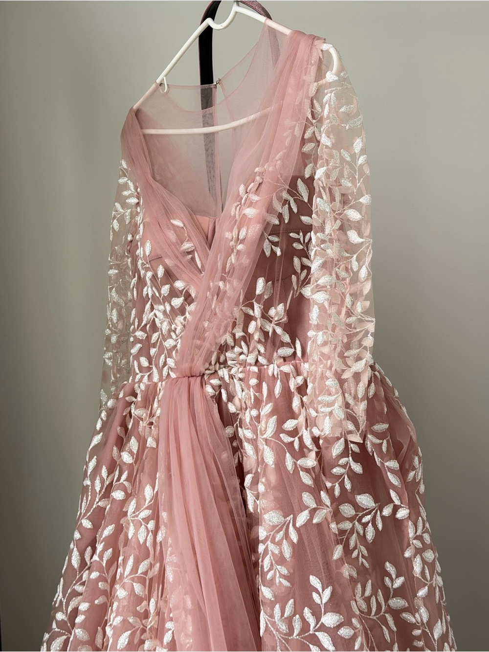 Teuta Matoshi Blush Pink Floral Maxi Gown - Picture 2 of 13